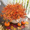 Uieke 36PCS Artificial Mums Outdoor Fall Fake Plastic Flowers Fake Autumn Plants No Fade for Outside Window Box Porch Planters Farmhouse Garden Decor