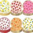 60 Pcs 7 Inch Fruit Paper Plates Tutti Fruit Birthday Party Supplies Summer Disposable Dinner Dessert Plates for Wedding Birthday Baby Shower Bridal Tea Party Supplies (Multicolor)