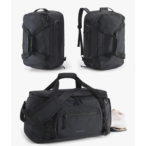 BAGSMART Gym Backpack for Men Sports & Weekend Travel, 4-in-1 Convertible Travel Duffle Bag with Shoes Compartment & Wet Pocket, 38L Gym Bag for Women, Black