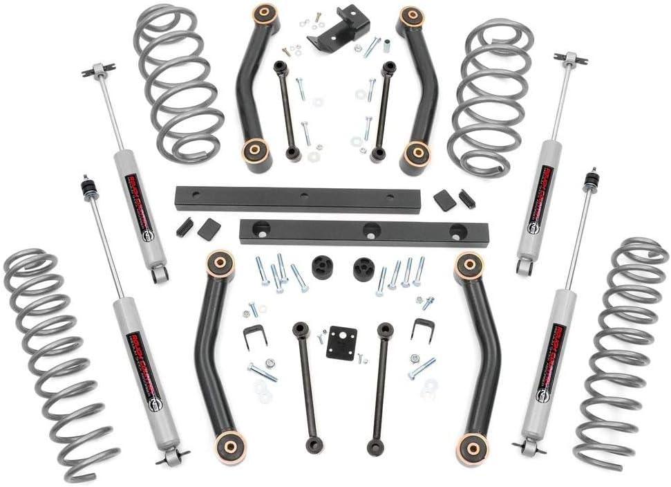 Rough Country 4" Lift Kit w/N3 Shocks for 2003-2006 Jeep Wrangler TJ 4WD - 90730