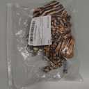 Women's 2 Pieces Zebra Striped Bikini Set Halter Triangle Swimsuit Y2K Tie Side Bathing Suit (Brown, X-Small)