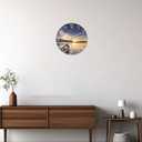 16 Inch Round Sunset Battery Powered Wall Clock