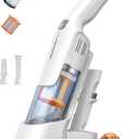 Aspiron Cordless Handheld Vacuum, 24KPA Powerful Car Vacuum, 2-Speed, 2 Charging Methods, Wireless Charger, Ergonomic Handle, Portable Rechargeable Vacuum Cleaner for Car, Home, Cream White