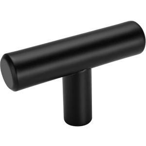 Goldenwarm 20 Pack Black Cabinet Knobs Matte Black Drawer Knobs Single Hole Cabinet Pulls Handles Door Cupboards Drawers Bedroom Furniture Handles 50mm/2in Overall Length