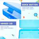 Zhehao 40 Pack Plastic Pencil Box Bulk, Hard Case for Kids, Multicolor
Clear Lid Cases for School Supplies, 3 Compartment Organizer, Hard Plastic Utility Holder with Pens Brushes, Classroom Use