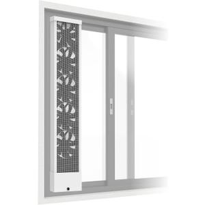 31.5-33.5 Inch White Vertical Window Exhaust Fan for Sliding Windows, 31.5-33.5in / 80-85cm