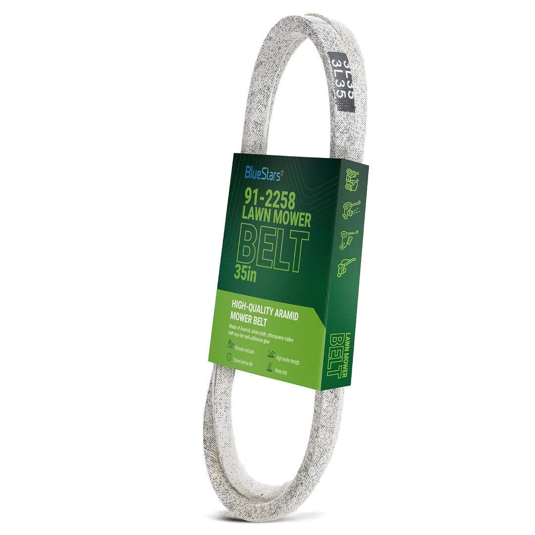 BlueStars 91-2258 Drive Belt 3/8" x 35" - for Toro Recycler 22 Lawn Mower 20016 20017 20018 20005 20031 20037 20041 20042 20064 20065 20066 20067 20070 20071 20072 20340 20001 | Aramid Cord, 35"x0.375"