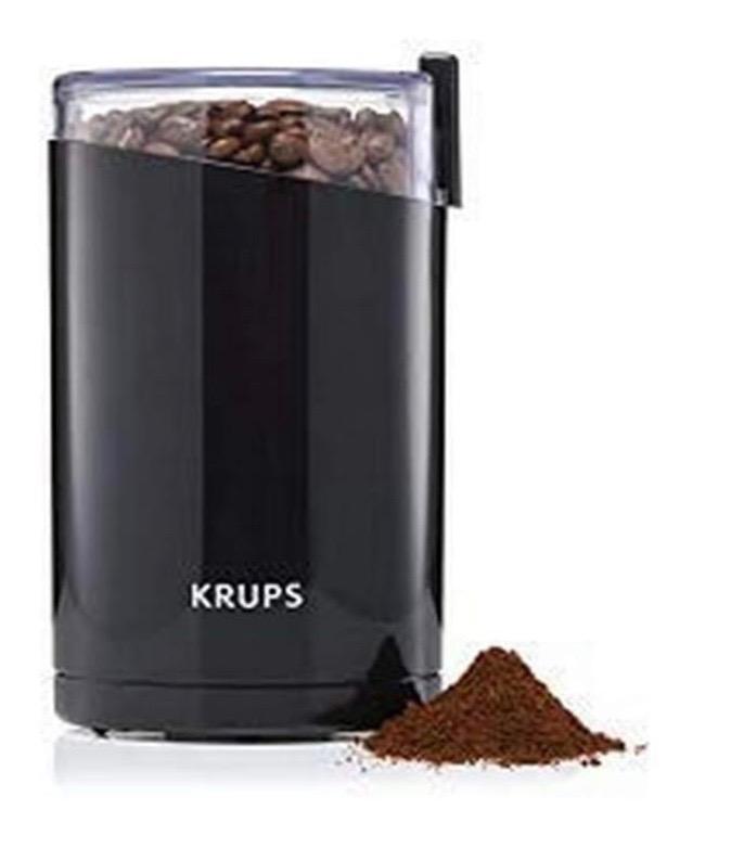 KRUPS 1500813248 203 Electric Spice and Coffee Grinder with Stainless Steel Blades AND KM202850 Simply Brew Compact Filter Drip Coffee Maker
