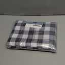 Biscaynebay Textured Fabric Shower Curtains 72" X 72", Black & White Printed Checkered Linen Modern Farmhouse Boho Hotel Quality Cloth Bathroom Curtains Machine Washable