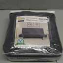 HFCNMY Stretch Armless Futon Cover with Skirt Knitted Jacquard Futon Sofa Bed Cover Machine Washable Futon Couch Cover Futon Sofa Cover Furniture Bed Protector with Elastic Bottom (Dark Gray)