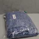 AMU Solutions 3 PK 3XL Hospital Gown  Blue Leaf Print V-Neck Unisex Patient Robe with Steel IV Shoulder Snaps Fits Men to 2XL & Women to 3XL