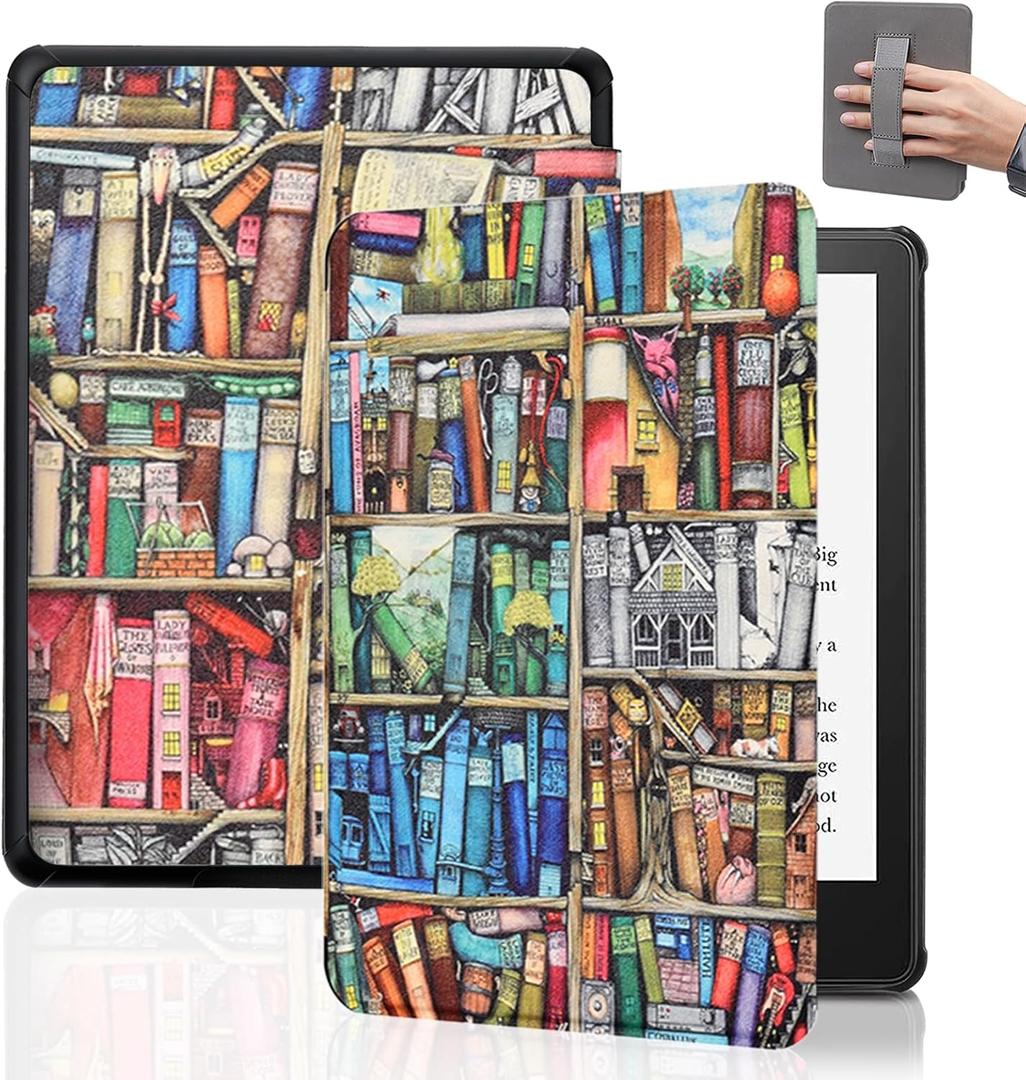 SCSVPN Case for 6.8'' Kindle Paperwhite 11th Generation & Signature Edition (2021 Release), Slim PU Leather Smart Cover with Hand Strap and Auto Sleep/Wake | NOT Fit 7'' Kindle/Colorsoft E-Reader SCSVPN Case for 6.8'' Kindle Paperwhite 11th Generation & Signature Edition (2021 Release), Slim PU Leather Smart Cover with Hand Strap and Auto Sleep/Wake | NOT Fit 7'' Kindle/Colorsoft E-Reader