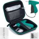Tagging Gun for Clothing with Case, Standard Retail Price Tag Attacher Gun Kit for Clothes Labeler with 6 Needles, 1000pcs 2" Fasteners for Store Warehouse Consignment Yard Sale(Not Mini Stitch Gun)