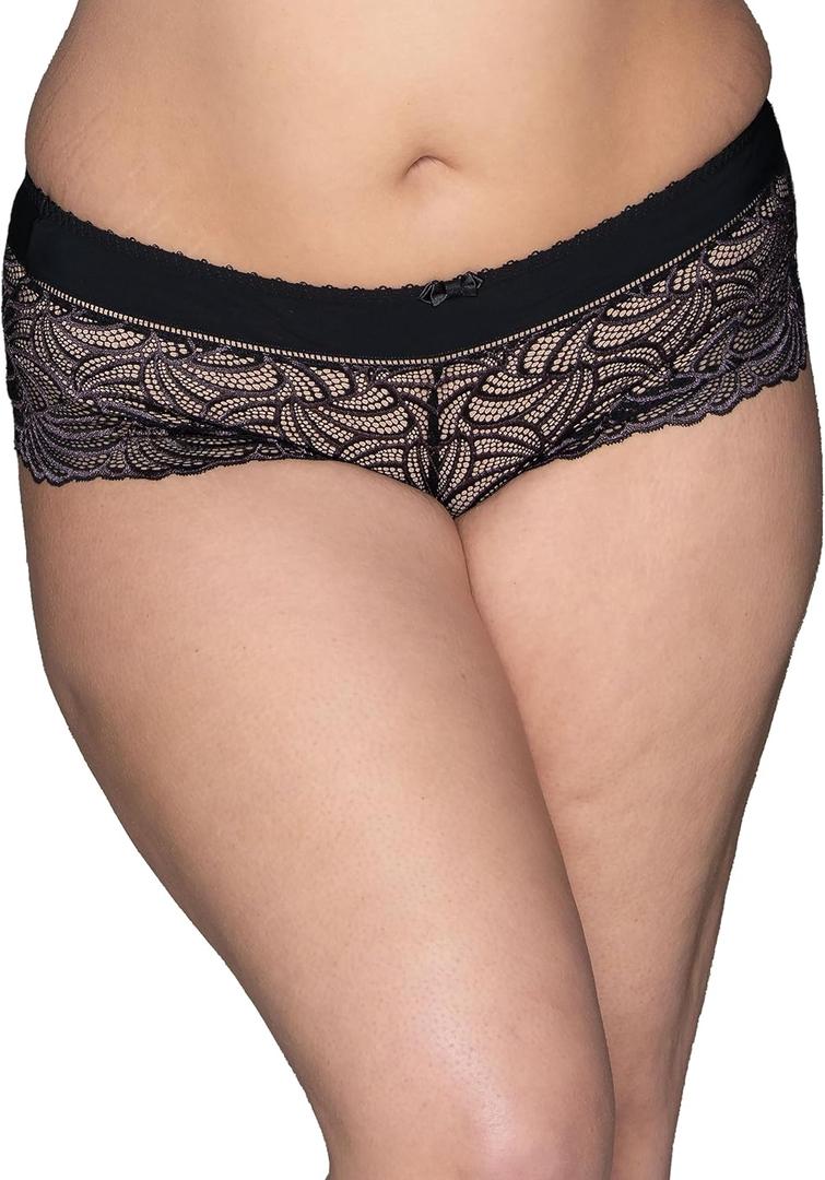 Vanity Fair Womens Flattering Lace Panties: Lightweight & Silky with Superior Stretch (10, Onyx Black)