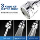 Faucet Sprayer Attachment, 360 Degree Rotating Faucet Aerator Accessories, 3 Mode Adjustable Kitchen Sink Tap Head Water Saving Extend Nozzle Chrome Plated,(Pack of 2)