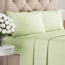 Queen Size 4 Piece Sheet Set - Comfy Breathable & Cooling Bed Sheets Set - Hotel Luxury Bedding for Women, Men, Kids, Teens, Boys & Girls - Deep Pockets and Wrinkle Free - Oeko-Tex - Light Sage Green