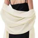 Chiffon Shawls and Wraps for Evening Dresses Women Elegant Soft Scarf Bridal Scarve Wedding Stole, Plus Size