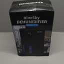 NineSky Dehumidifier, 1000 sq.ft Dehumidifiers for Home with 95oz Large Water Tank,Quiet Dehumidifier with 7-Color Ambient Light & Auto Shut Off, Dehumidifier for Basement, Bedroom, Bathroom (Black)