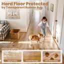 Royhom Clear Runner Rug for Hallway, 2'x10' Waterproof Plastic Floor Mat, Non Slip Kitchen Mat for Floor, Indoor Outdoor Entryway Vinyl Rug for Laundry, Bedroom, Living Room, Easy to Clean