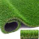 1.38" Artificial Turf Grass,6FT x 8FT Fake Grass Rug Indoor Outdoor,Realistic High-Density Sturdy Artificial Turf Carpet for Dogs Pets Garden Lawn Landscape