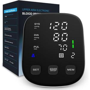 HOLFENRY Blood Pressure Monitor with BP Cuff 8.7-16.5- Upper Arm Blood Pressure Monitors for Home Use AC-Powered&AAA Battery Charging/3-color Indicator-High Blood Pressure Machine Tracks Two Users