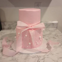 Two Tier Baby Shower Cake with Strawberry Flavors
