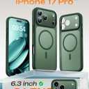 TOCOL for iPhone 17 Pro Case, Compatible with Magsafe Charger, Full Camera Protection, Translucent Matte Phone Case for 17 Pro 6.3 inch (Alpine Green)