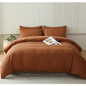 Houseri California King Pumpkin Color Comforter Set Terracotta Bedding Caramel Brown Comforter Sets Cal King Size Utra Comfy Soft Farmhouse Dusty Burnt Orange California King Cinnamon Quilt Blankets