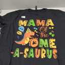 Mama of The One-A-Saurus 1St Birthday Dinosaur Party T-Shirt Size 2XL