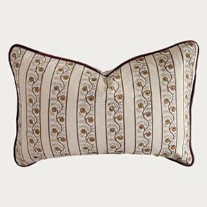Palm & Loom Cushion Covers – Decorative Throw Pillow Covers for Sofa, Bed & Living Room – Wine & Brown with Piping Sura Collection – Pillow Covers with Soft Cotton Blend - 16x24 Inches