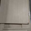 GarveeHome Makeup Vanity Desk with Sliding Mirror, Vanity Dressing Table with 3 Color Adjustable Lights, Girls Vanity Set with Stool, 4 Compact Vanity Drawers, Power Outlet, Natural