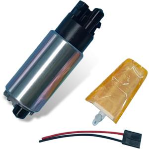 12V Electric Fuel Pump Assembly - OE Replacement #23221-74021 | Low Pressure Inline Fuel Transfer Pump Compatible with Nissan, Mitsubishi, Honda, Toyota Vehicles (Silver)