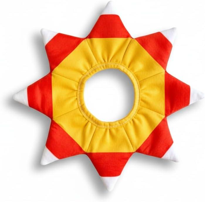 ComfyCamper Dog Candy Corn Neck Collar Costume - XXS Small Medium XL XXL Pumpkin Cosplay Halloween Costumes, M (Yellow)