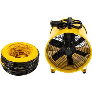 Utility Blower,16 Inch Exhaust Fan,2800R/MIN High Velocity Portable Ventilator,Air Extractor Fan with 32.8 Ft Duct Hose for Paint Booth,Industrial basement Ventilation of chicken houses and more