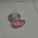 Dog Bowls, Cat Food and Water Bowl Set with Water Dispenser and Stainless Steel Bowl for Cats and Small Dogs - Pink
