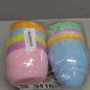 6 Pcs 8 Inches Jumbo Easter Eggs Empty Large Plastic Macarons Easter Eggs Bulk for Easter Party Decoration Gift Baskets or Egg Hunt