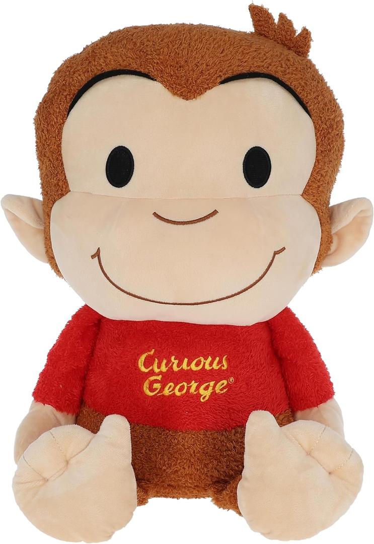 Curious George Cuteeze Stuffed Animal Plush Toy Monkey – Cute Cuddle Plushie Gift for Baby and Toddler Boys and Girls – 25 Inches