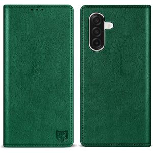 ZZXX for Samsung Galaxy A17 5G Wallet Case with [RFID Blocking] Card Slot Stand Strong Magnetic PU Leather Flip Fold Protective Phone Case for Samsung Galaxy A17 Case Wallet(Green-6.7 inch)