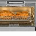 BLACK+DECKER Crisp 'N Bake Air Fry Countertop Convection Toaster Oven, Medium Capacity, 4-Slice, 5-in-1, Fits 9” Pizza, 30-Min Timer, Bake, Broil, Air Fry, Toast, Keep Warm, Stainless Steel