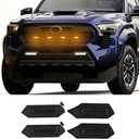4PCS amber LED front grille light, compatible with 2024-2025 Toyota Tacoma TRD off-road sports OEM grille light(yellow