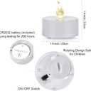Battery Operated LED Tea Lights 200 Pack LED Flameless Bright Flickering Candles Long Lasting 200+ Hours Electric Candle in Warm White Ideal for Party, Wedding, Birthday, Halloween and Home Decoration