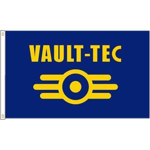 Vault Tec Flag 3x5ft Banner Polyester Flag For Garage Room Man Cave