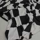Arch Backdrop Covers Racing Checker Texture Black and White Chiara Arch Backdrop Cover for Baby Shower Birthday Party (6.6FT)