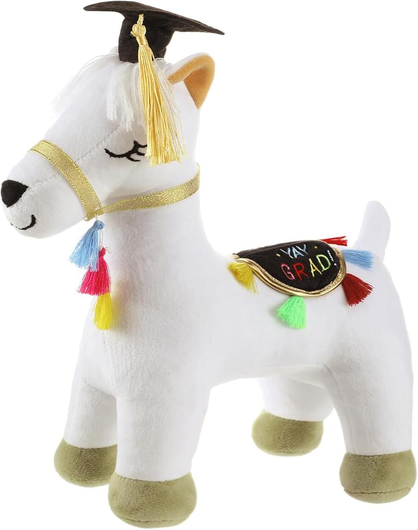 11.81" Graduation Llama Plush Graduation Signature Autograph Stuffed Animal Grad 2025 Llama Plush Toy Dress up with Cap with Tassel for Kindergarten Graduate Gift