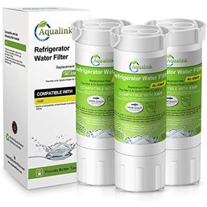 AQUALINK RWF5200A Water Filter Replacement for GE® XWF, WR17X30702, NSF 42 Certified, GBE21, GDE21, GDE25, GFE24, GFE26, GNE21, GNE25, GNE27, GWE19 French Door&Side by Side Water Filter 3Pack