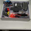 Slot Car Race Track Set with 4 Light-Up Cars, 2 Speed Adjustable Steering Wheel Controllers, 16.7ft Track with Overpass, Lap Counter, Dual Power Mode, Gift for Boys Girls Age 8+