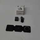 Magnetic Wireless Charger for iPhone: Fodable 3 in 1 Charging Station for Multiple Apple Devices - Travel Charging Pad Dock for Apple Watch iPhone 16 15 14 13 12 Pro Max Plus & Airpod (Dark black)