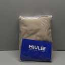 MIULEE Taupe Back Tab Blackout Curtains 72 Inches Long 2 Panels Set for Living Room Bedroom Privacy, Rod Pocket/Pinch Pleat Thermal Insulated Room Darkening Pleated Light Blocking Drapes