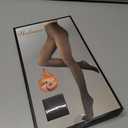 200D Thermal Opaque Winter Tights, Skin-Permeable, Slim Fit (Gray, M)