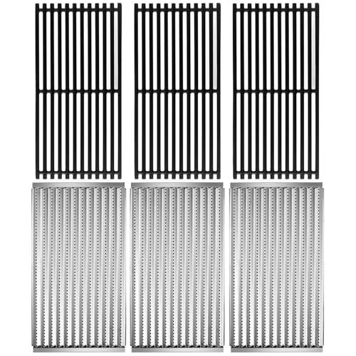 463242516 Grill Grates Emitter Plates for Charbroil Tru Infrared Grill Replacement Parts 463367016 463242515 Commercial 3 Burner Grill Replacement Grates G466-0025-W1A G466-2400-W1 G474-0017-W1 Panel